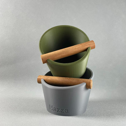The Oval | Knock Box With Oak or Iroko Knock Bar - Knocdic