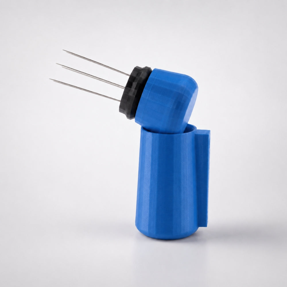 Espresso WDT Tool with Magnetic Holder with matte marine blue