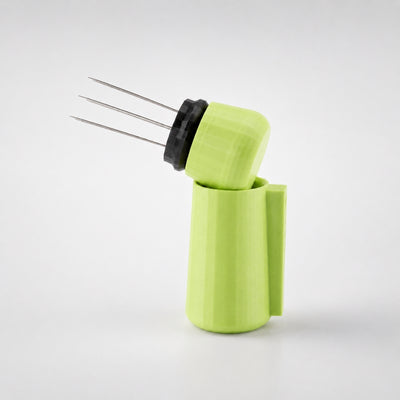 Espresso WDT Tool with Magnetic Holder with matte apple green