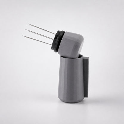 Espresso WDT Tool with Magnetic Holder with matte ash grey