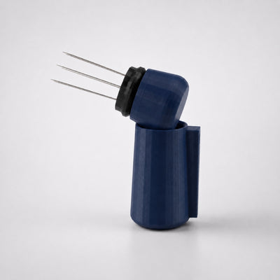 Espresso WDT Tool with Magnetic Holder with matte dark blue