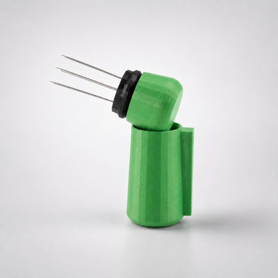 Espresso WDT Tool with Magnetic Holder with matte grass green