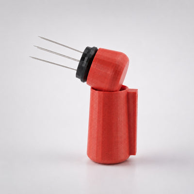 Espresso WDT Tool with Magnetic Holder with marble red