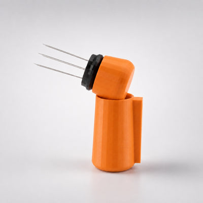 Espresso WDT Tool with Magnetic Holder with matte orange