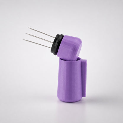 Espresso WDT Tool with Magnetic Holder with matte purple