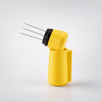 Espresso WDT Tool with Magnetic Holder with matte yellow