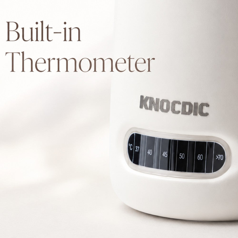 600ml Milk Frothing Pitcher with Thermometer - Knocdic