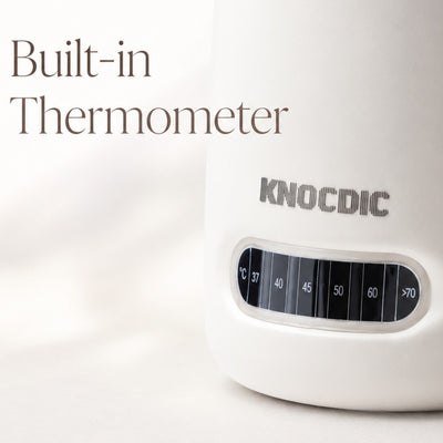 600ml Milk Frothing Pitcher with Thermometer - Knocdic