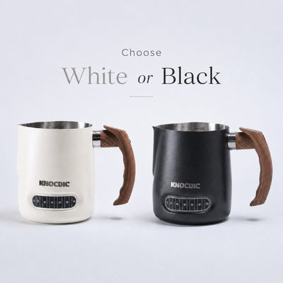 600ml Milk Frothing Pitcher with Thermometer - Knocdic