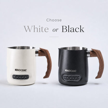 600ml Milk Frothing Pitcher with Thermometer - Knocdic