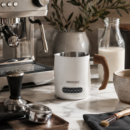 600ml Milk Frothing Pitcher with Thermometer - Knocdic