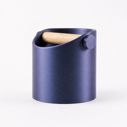 Minimalist Coffee Knock Box with Real Oak Wood Bar