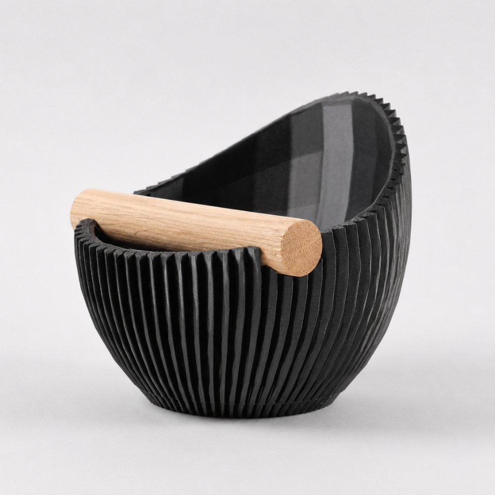 The Nova Coffee Knock Box with Real Oak Wood Bar - Knocdic