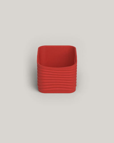 Ripple Rounded Square knock box assembly: slide out the oak bar, lift out the inner bin