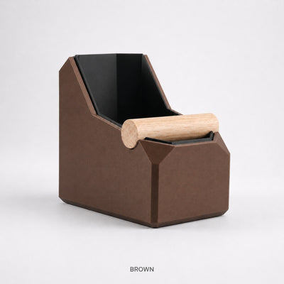 Rectangular Coffee Knock Box with Real Oak Knock Bar - Knocdic