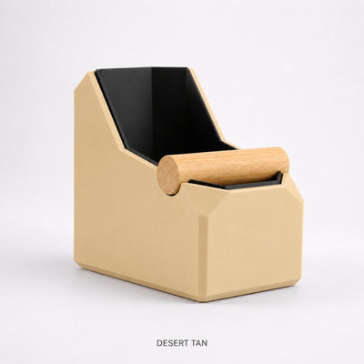 Rectangular Coffee Knock Box with Real Oak Knock Bar - Knocdic