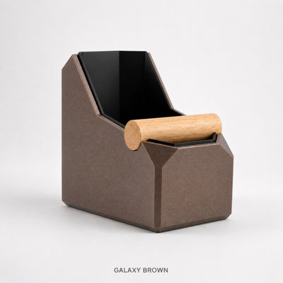 Rectangular Coffee Knock Box with Real Oak Knock Bar - Knocdic