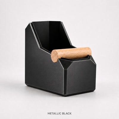 Rectangular Coffee Knock Box with Real Oak Knock Bar - Knocdic