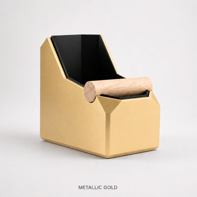 Rectangular Coffee Knock Box with Real Oak Knock Bar - Knocdic