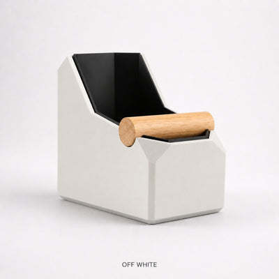 Rectangular Coffee Knock Box with Real Oak Knock Bar - Knocdic
