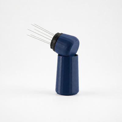 Espresso WDT Tool with Standing Holder in matte dark blue