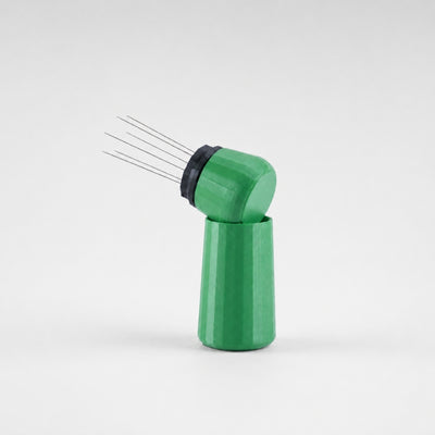 Espresso WDT Tool with Standing Holder in matte grass green